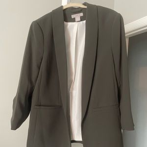 H&M Boyfriend Blazer Olive Green Medium